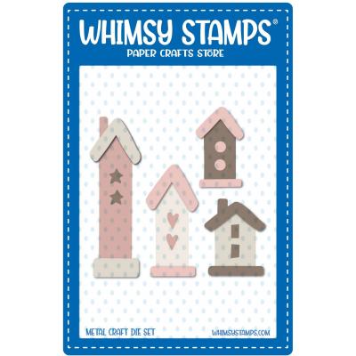 Whimsy Stamps Cutting Dies - Primitive Birdhouses